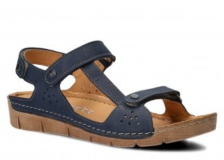 Dámské sandály NAGABA 306 tmavě modrá rustic kožené