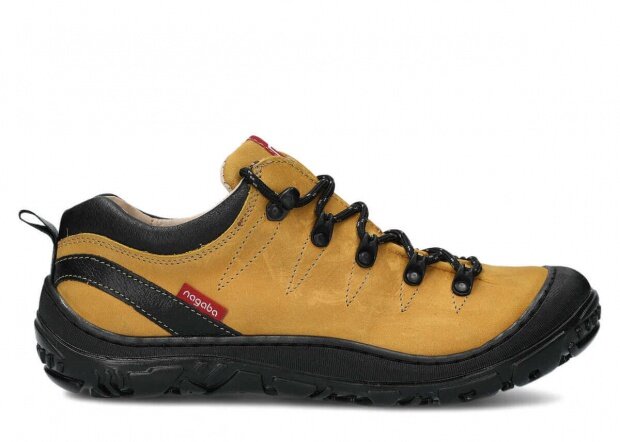 Nízké trekové boty NAGABA 241 žlutá crazy kožené