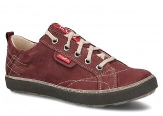 Polobotky NAGABA 243 bordó samuel kožené