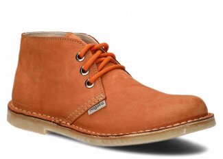 Kotníkové boty NAGABA 082 rudá samuel kožené