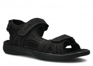 Pánské sandály NAGABA 265 černá crazy kožené-