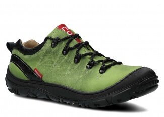 Nízké trekové boty NAGABA 241 jasně zelená crazy kožené