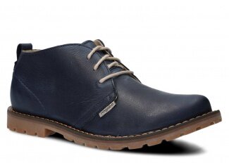 Pánské kotníkové boty NAGABA 407 tmavě modrá rustic kožené