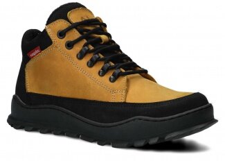 Kotníkové boty NAGABA 245 žlutá crazy koža