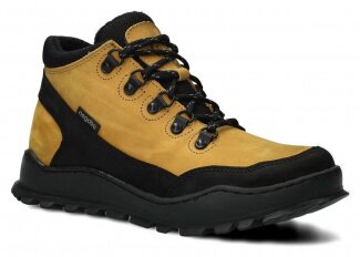 Kotníkové boty NAGABA 246 žlutá crazy koža