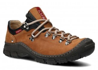 Pánské nízké trekové boty NAGABA 055 hnědá crazy kožené