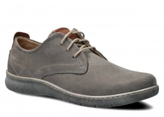 Polobotky NAGABA 331 jasně šedá samuel kožené