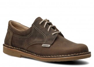 Pánské polobotky NAGABA 001 olivová crazy kožené