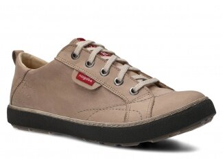 Polobotky NAGABA 243 béžová samuel kožené