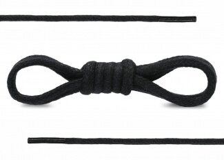 TKANIČKY 100CM ČERNÁ BAVLNĚNÉ KULATÉ VOSKOVANÉ