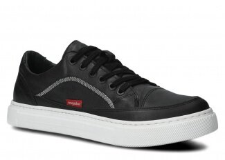 Pánské polobotky NAGABA 462 černá rustic koža