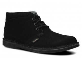 Pánské kotníkové boty NAGABA 075 černá velur kožené