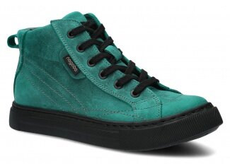 Kotníkové boty NAGABA 252 smaragdová crazy kožené