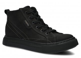 Kotníkové boty NAGABA 252 černá crazy kožené