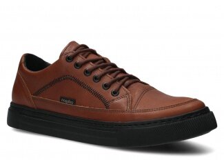 Pánské polobotky NAGABA 462 hnědá mrak koža