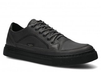 Pánské polobotky NAGABA 462 grafitová mrak koža