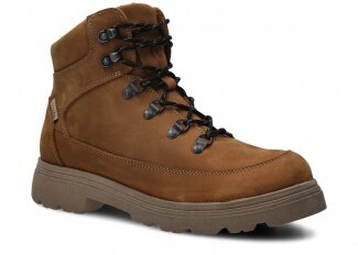 Kotníkové trekové boty NAGABA 287 hnědá crazy kožené