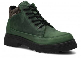 Kotníkové boty NAGABA 249 zelená crazy koža