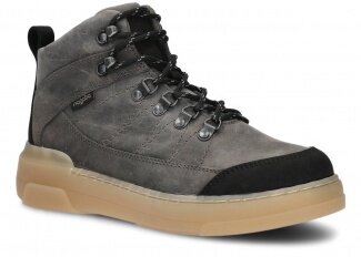 PÁNSKÁ OBUV MODEL 442 GRAFITOVÁ CRAZY + FLEECE - VELIKOST 40