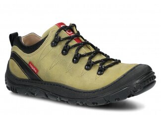 Nízké trekové boty NAGABA 241 zelená barka kožené