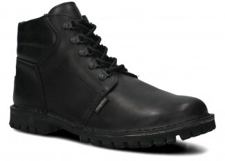 KOTNÍKOVÉ TRAPERKY NAGABA 112 LUCZ ČERNÁ MAGNUM KOŽENÉ + FLEECE - 45