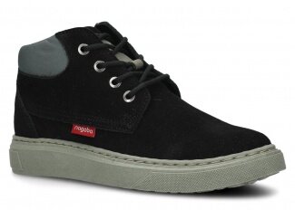 Dámské kotníkové boty NAGABA 615 černá velur kožené