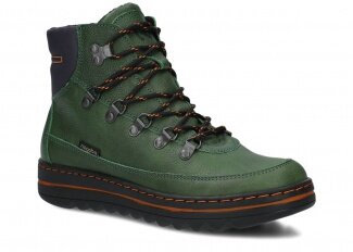 Dámské kotníkové boty NAGABA 609 zelená mrak kožené