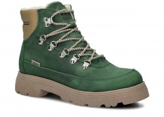 Kotníkové trekové boty NAGABA 285 zelená crazy kožené