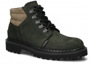 KOTNÍKOVE TRAPERKY NAGABA 112 KHAKI CRAZY + FLEECE - VELIKOST 38