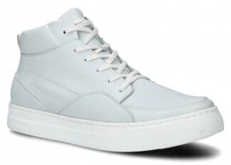 PÁNSKÁ STŘEVÍCE MODEL 418 BÍLÁ RUSTIC KOŽENÉ - VELIKOST 42