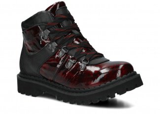 KOTNÍKOVÉ BOTY NAGABA 621 BORDÓ LAKIER - VELIKOST 37