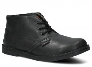 Kotníkové boty NAGABA 082 TOCZ černá rustic kožené