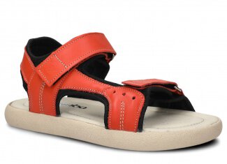 Dámské sandály NAGABA 025 oranžová daikiri kožené