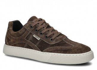 Pánské polobotky NAGABA 427 hnědá velur wax kožené