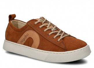 Polobotky NAGABA 611 hnědá velur kožené