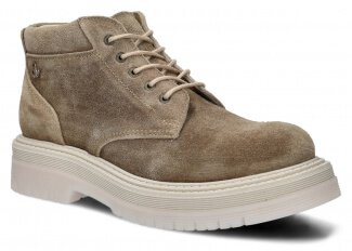 Dámské kotníkové boty EVENEMENT EV079 olivová velur wax kožené