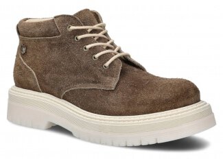 Dámské kotníkové boty EVENEMENT EV079 hnědá velur wax kožené