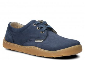 Polobotky NAGABA 630 tmavě modrá samuel kožené