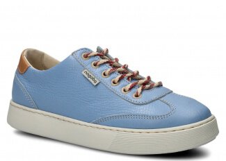 Polobotky NAGABA 612 jasně modrá rustic kožené