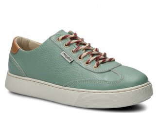 Polobotky NAGABA 612 mátová rustic kožené