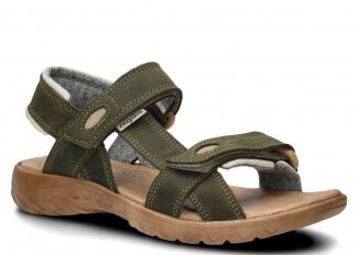 Dámské sandály NAGABA 168 shnilá zelená crazy kožené
