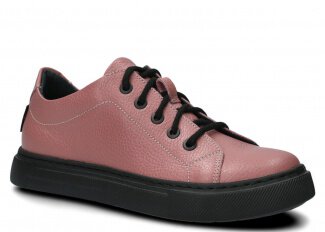 Polobotky NAGABA 607 světle růžová rustic kožené