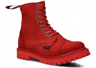 GLÁDY SHARK NAGABA 8H ČERVENÁ VELUR - VELIKOST 38