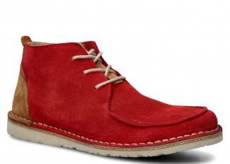 STŘEVÍCE PRO MLÁDEŽ MODEL 086 ČERVENÁ VELUR - VELIKOST 39