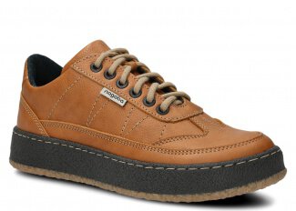 POLOBOTKY NAGABA 6061 RUDÁ MRAK KOŽENÉ - 37