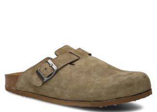 KLAPKY MODEL 018 OLIVOVÁ VELUR - VELIKOST 44