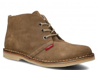 STŘEVÍCE PRO MLÁDEŽ MODEL 082 BÉŽOVÁ VELUR - VELIKOST 41