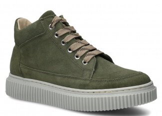 PÁNSKÉ KOTNÍKOVÉ BOTY NAGABA 6101 KHAKI VELUR - VELIKOST 38