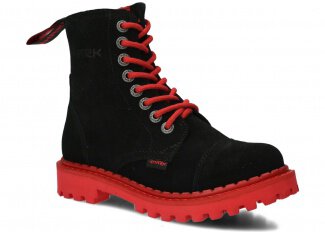 GLÁDY PRO MLÁDEŽ MODEL 008L ČERNÁ VELUR - VELIKOST 38