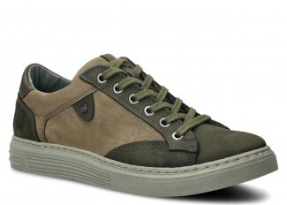 Pánské polobotky NAGABA 4341 khaki crazy kožené